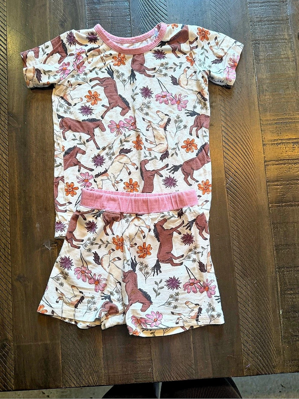 little one shop Floral Romper in Pink & White Size 12-18M